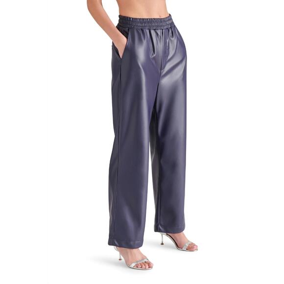NEW STEVE MADDEN faux leather gilda pants in marine - Picture 5 of 5